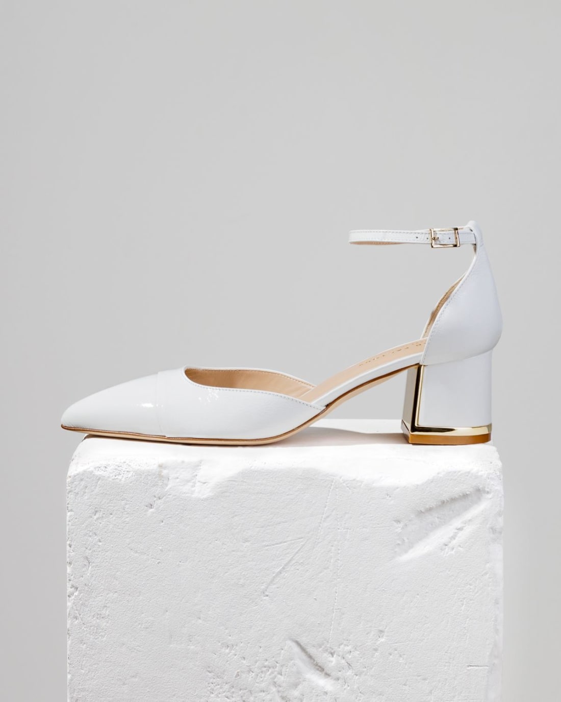 Белые кожаные туфли - Image 1 of 7