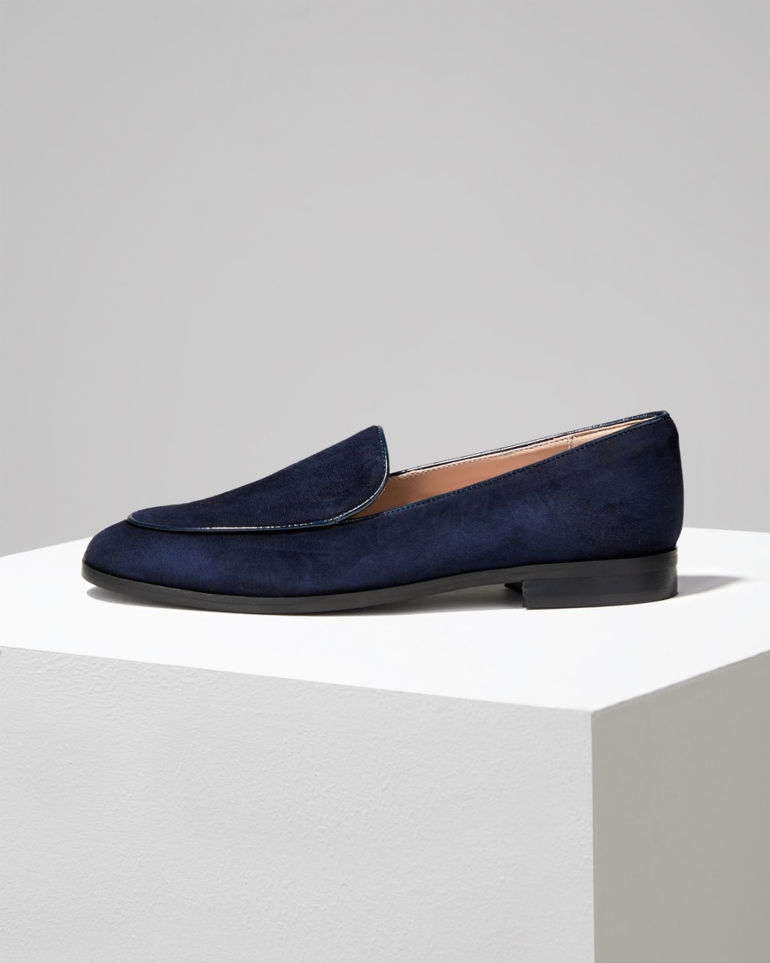 Темно-синие замшевые лоферы - Image 1 of 4