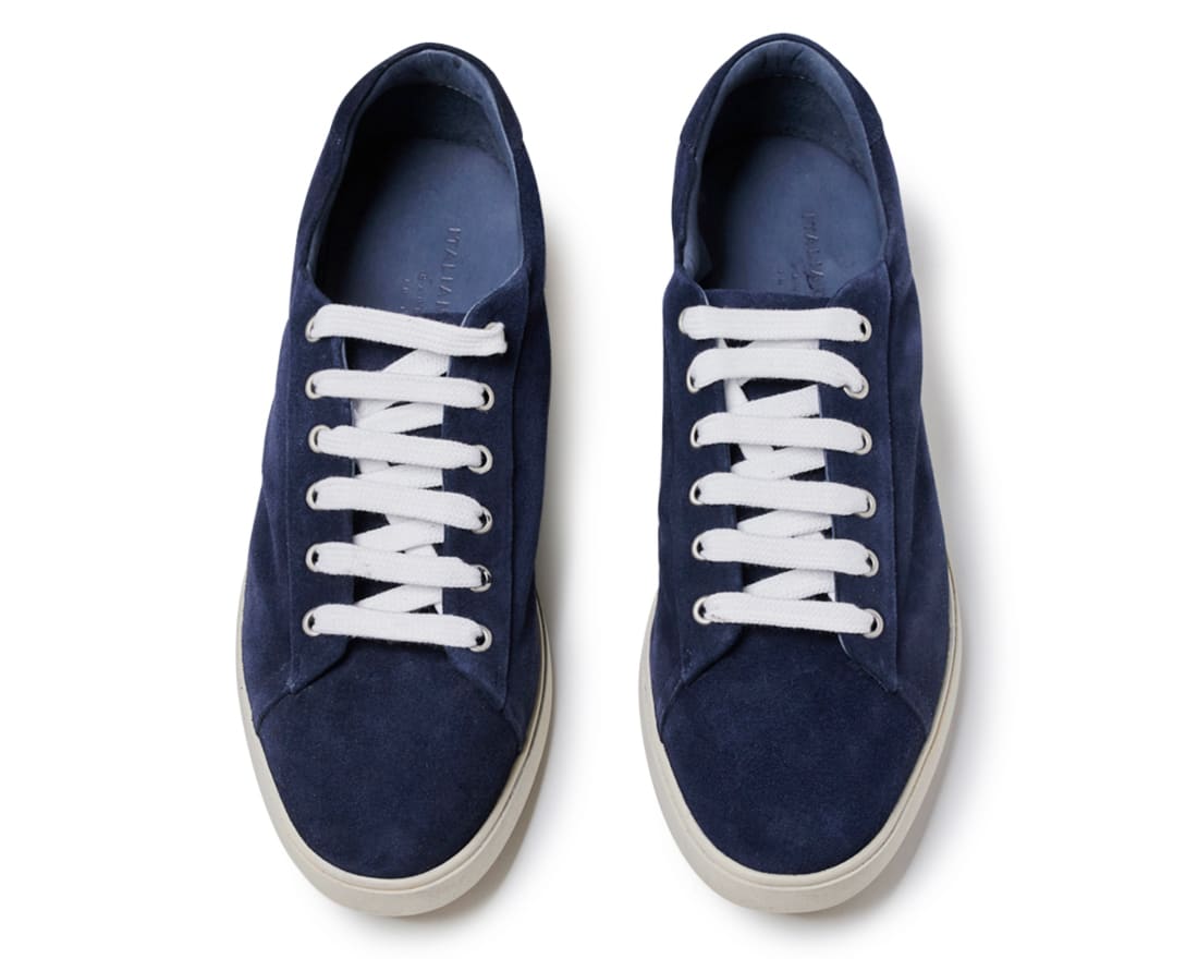 Мужские синие замшевые кеды - Image 3 of 4