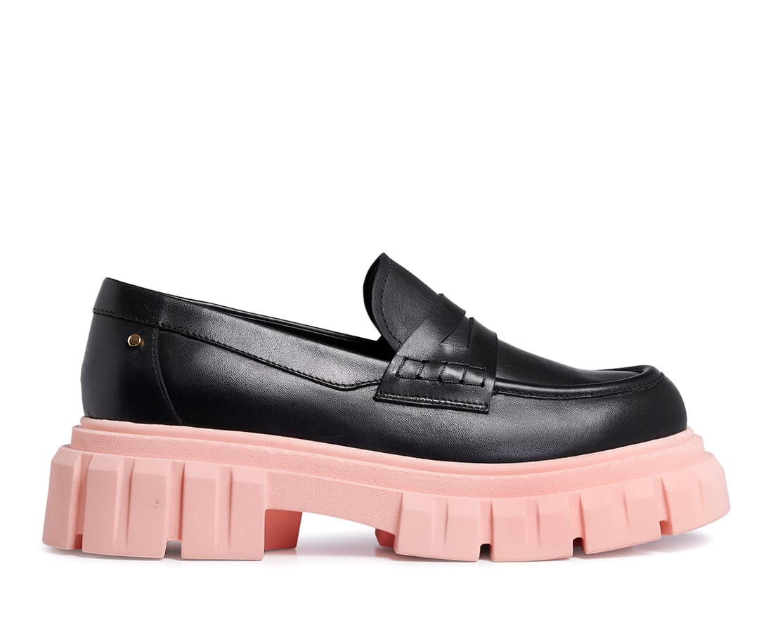 Черные кожаные лоферы - Main image