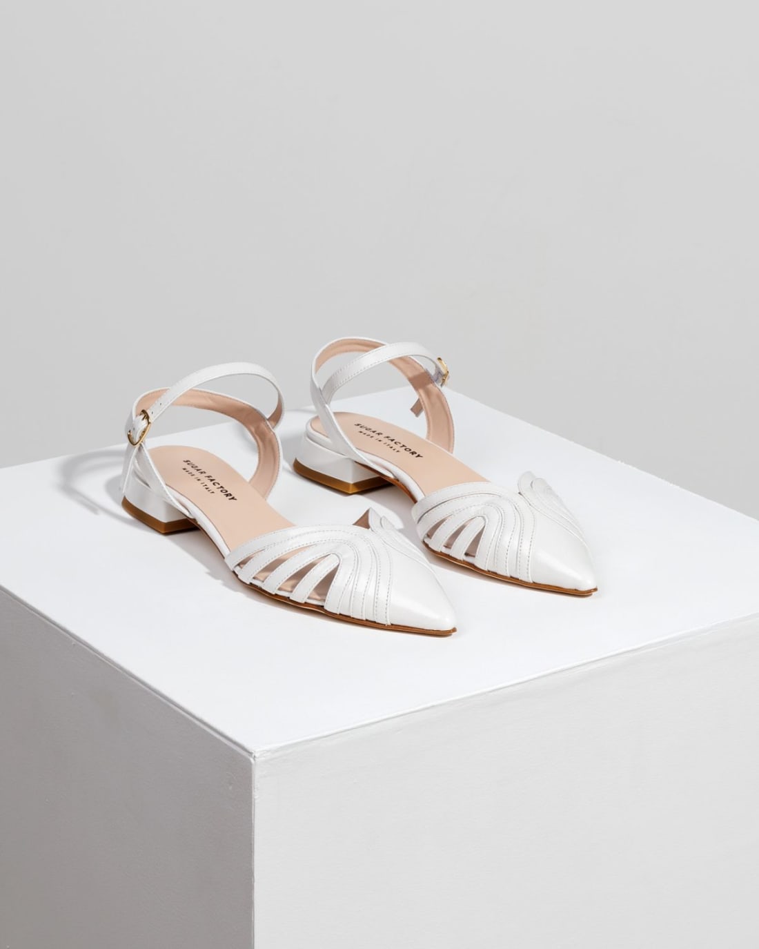 Белые кожаные туфли - Image 3 of 4