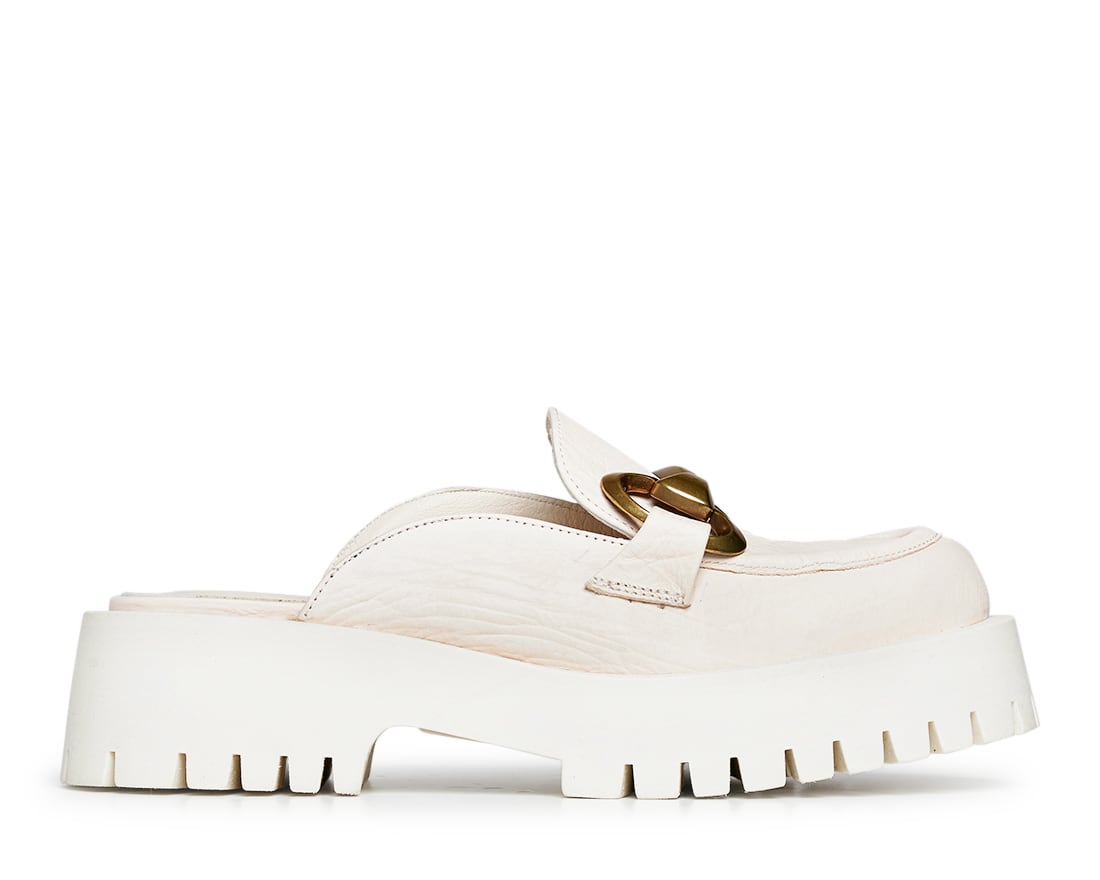 Белые кожаные слиперы - Image 1 of 5