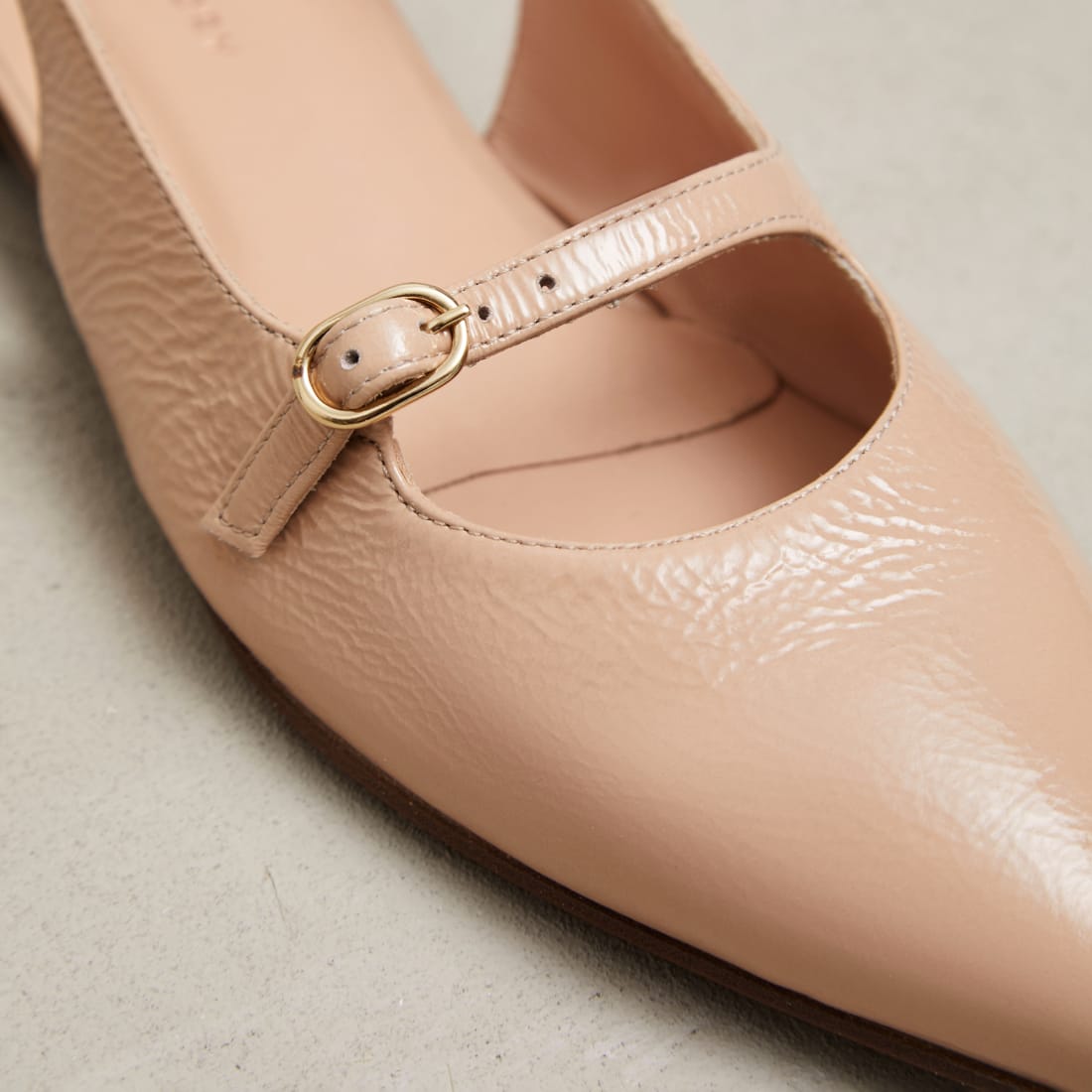 Бежевые кожаные туфли - Image 3 of 3