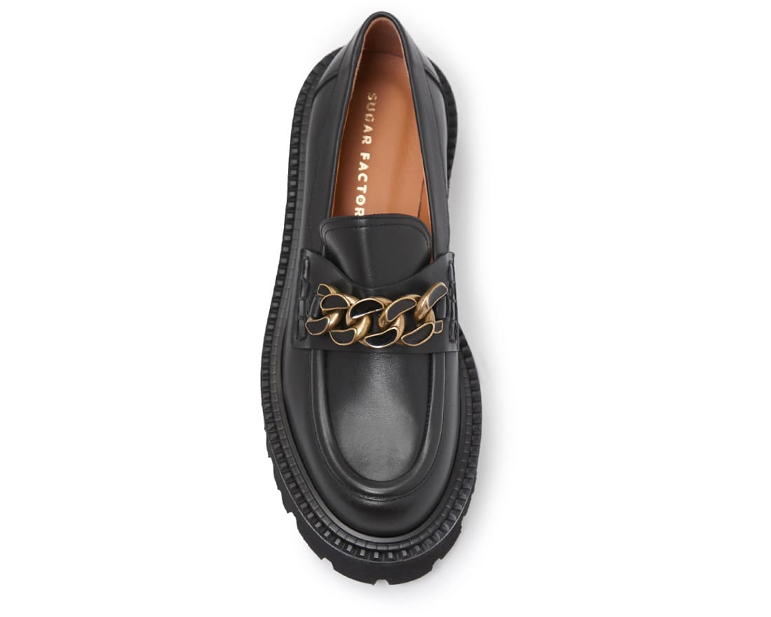 Черные кожаные лоферы - Image 4 of 5