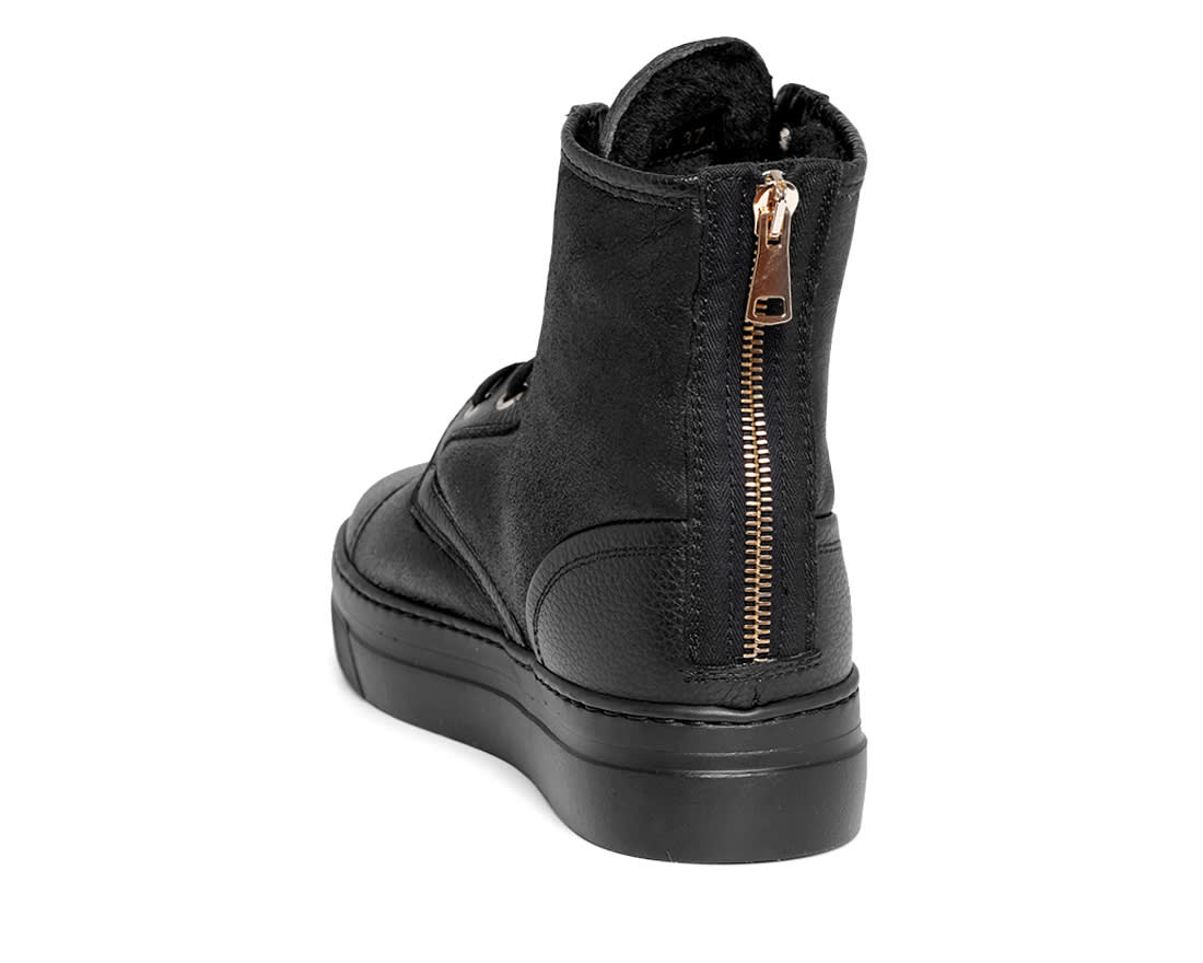 Зимние черные кожаные ботинки - Image 3 of 4