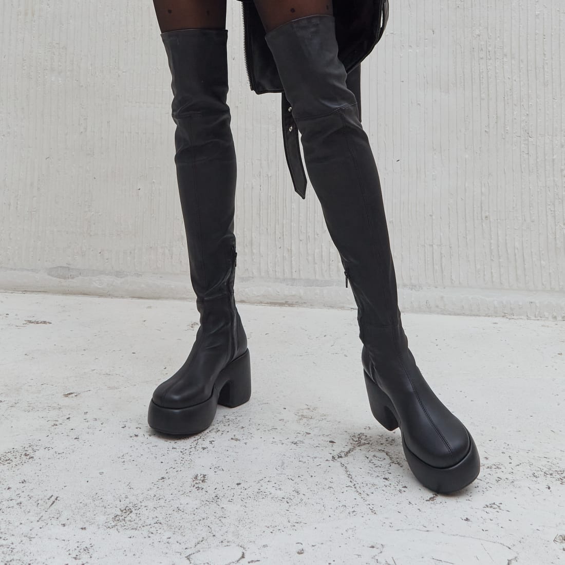 Черные кожаные сапоги - Image 4 of 4