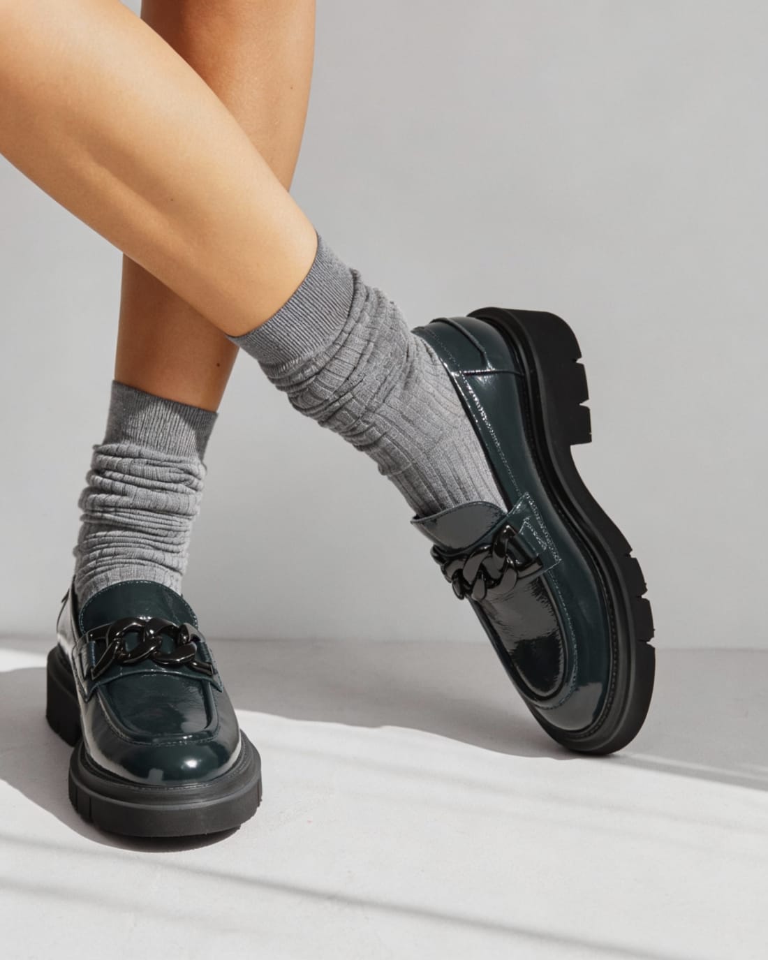 Зеленые лакированные лоферы - Image 5 of 5