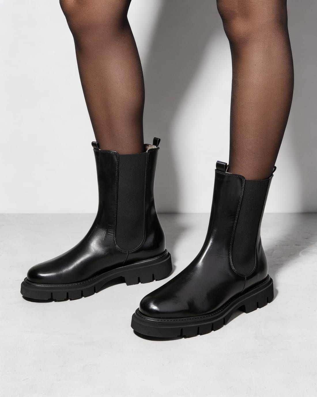 Черные челси с натуральным мехом внутри - Image 5 of 5