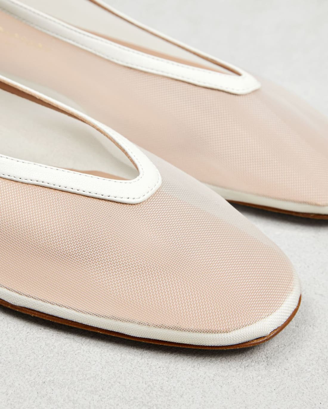 Белые текстильные балетки - Image 4 of 6
