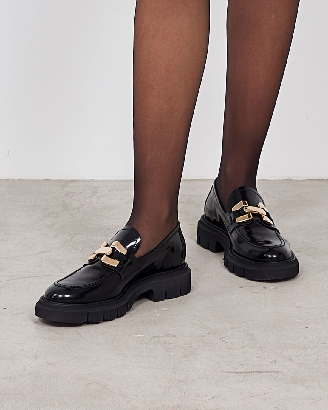 Черные кожаные лоферы - Image 4 of 4