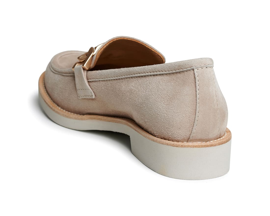 Бежевые замшевые лоферы - Image 3 of 5