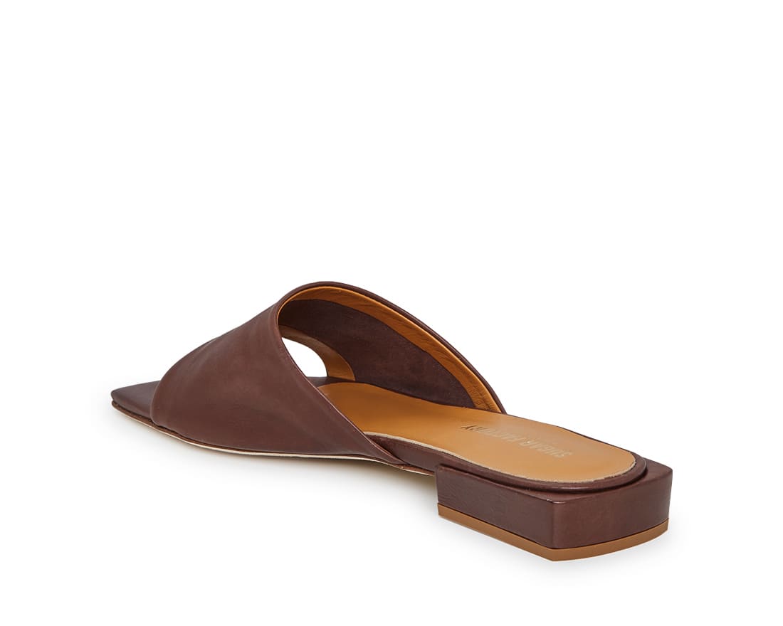 Бордовые кожаные пантолеты - Image 3 of 4