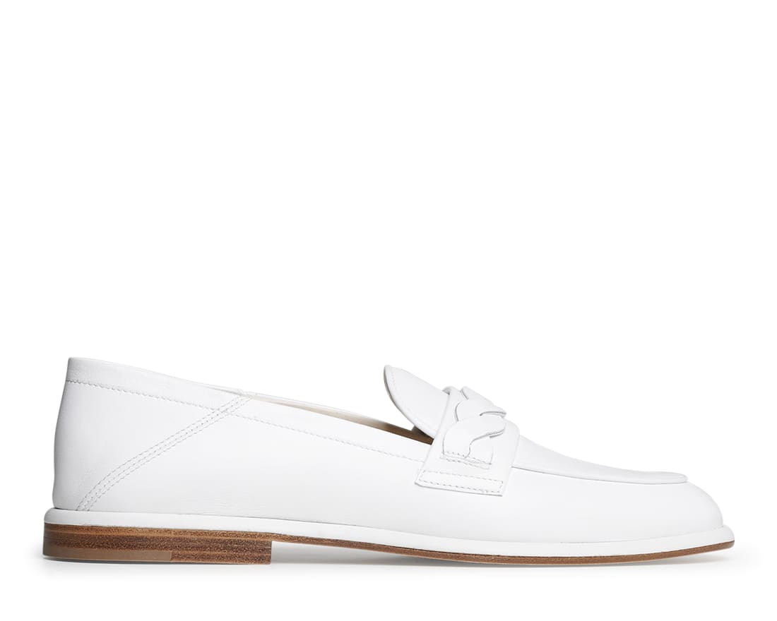 Белые кожаные лоферы - Image 1 of 5