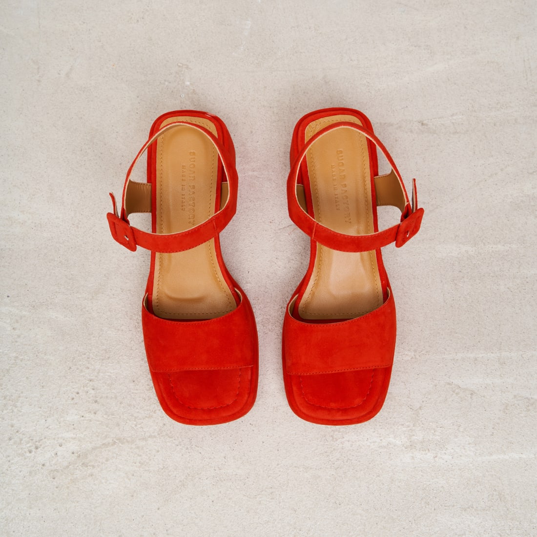 Красные замшевые босоножки - Image 2 of 6