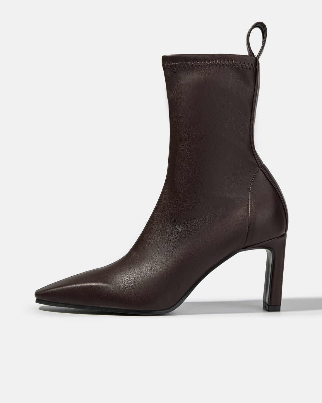 Темно-коричневые ботильоны на высоком каблуке - Image 1 of 5