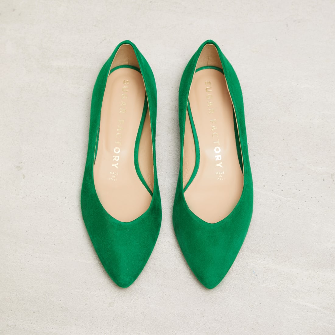 Зеленые замшевые балетки - Image 2 of 3