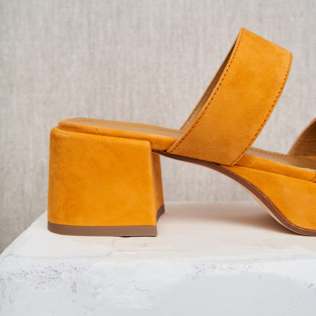 Оранжевые замшевые мюли - Image 3 of 6