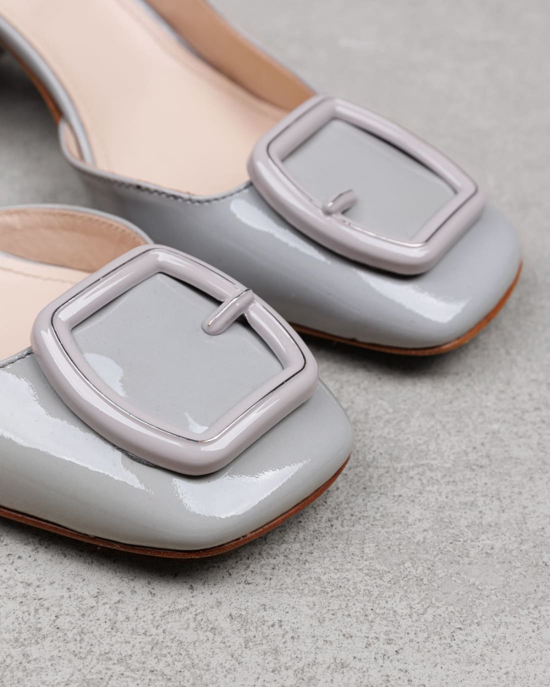 Светло-серые кожаные туфли - Image 4 of 6