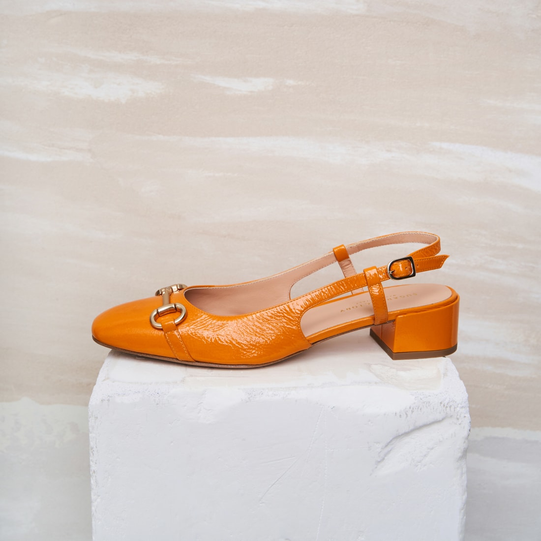Оранжевые кожаные туфли - Image 1 of 5