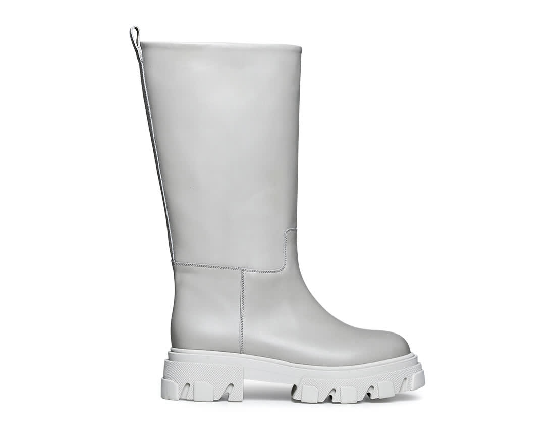 Серые кожаные сапоги - Image 1 of 4