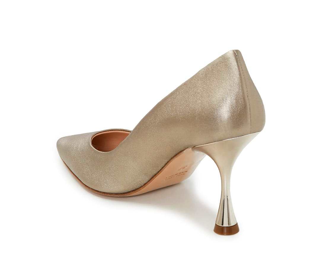 Золотистые кожаные туфли - Image 3 of 5