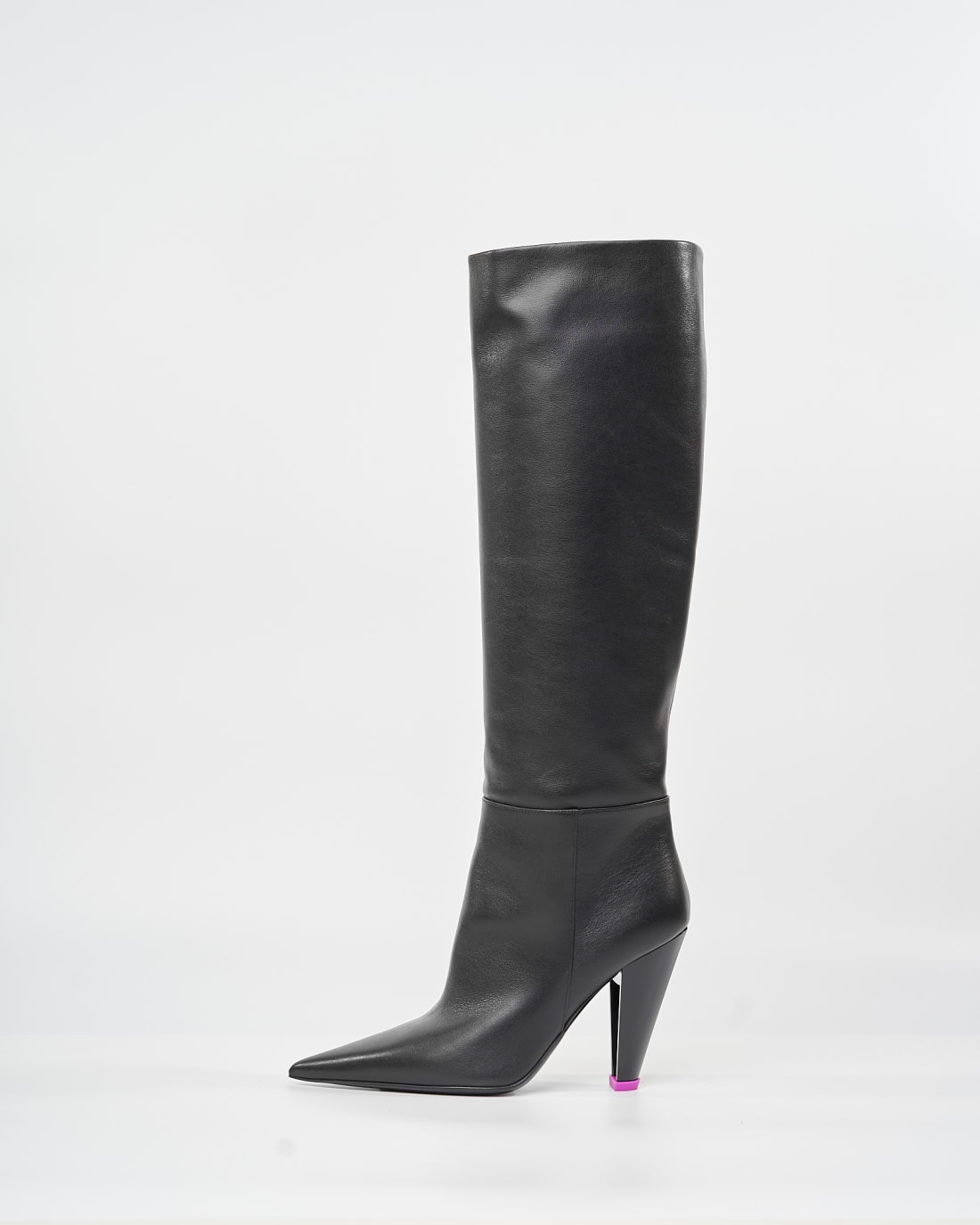 Черные кожаные сапоги - Image 1 of 5