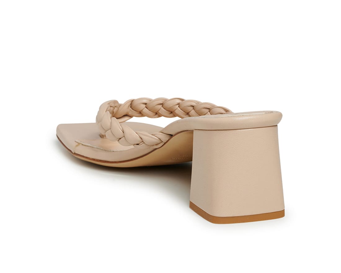 Бежевые кожаные мюли - Image 3 of 5