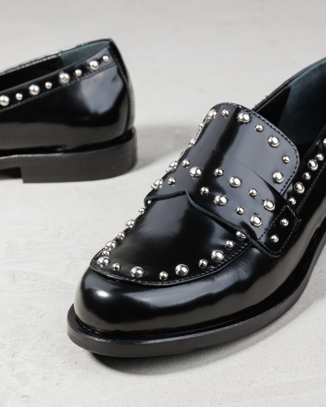 Черные кожаные лоферы - Image 4 of 6