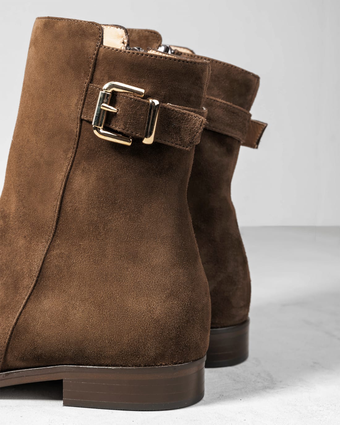 Коричневые замшевые ботильоны - Image 4 of 6