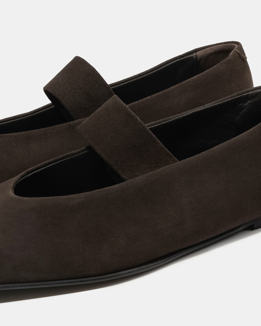 Темно-коричневый замшевые балетки - Image 4 of 4