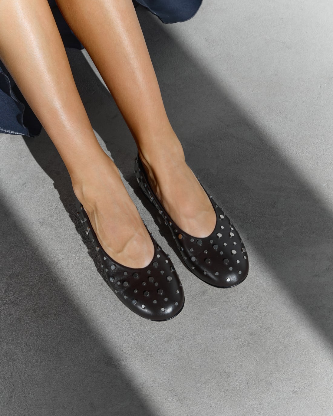 Черные кожаные балетки - Image 5 of 6