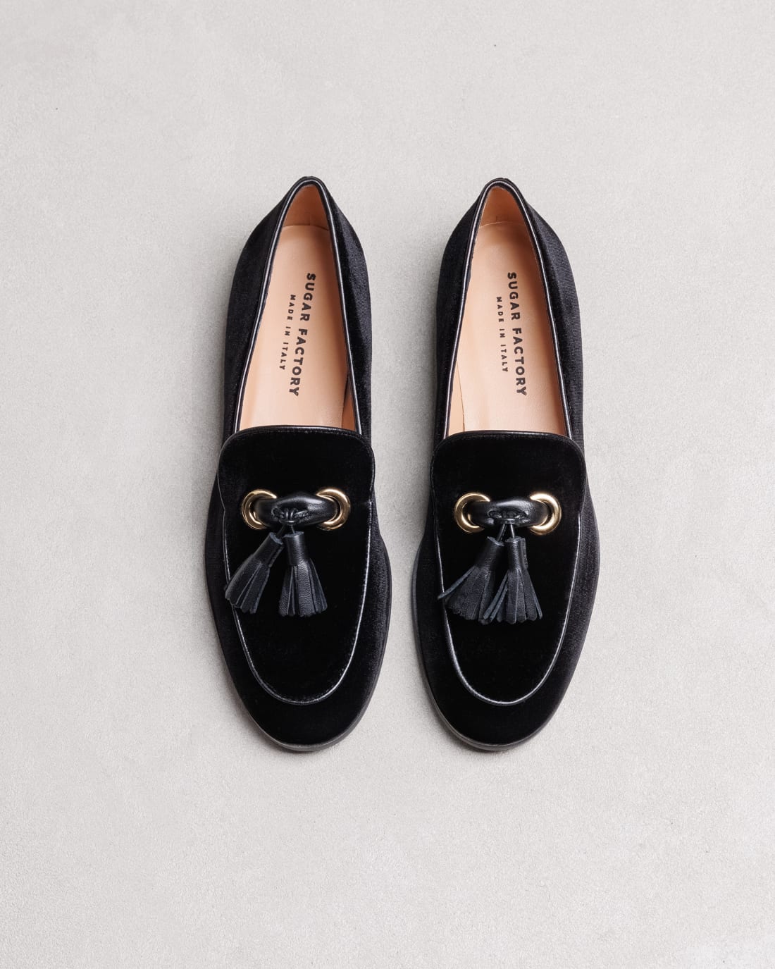 Черные бархатные лоферы - Image 3 of 6