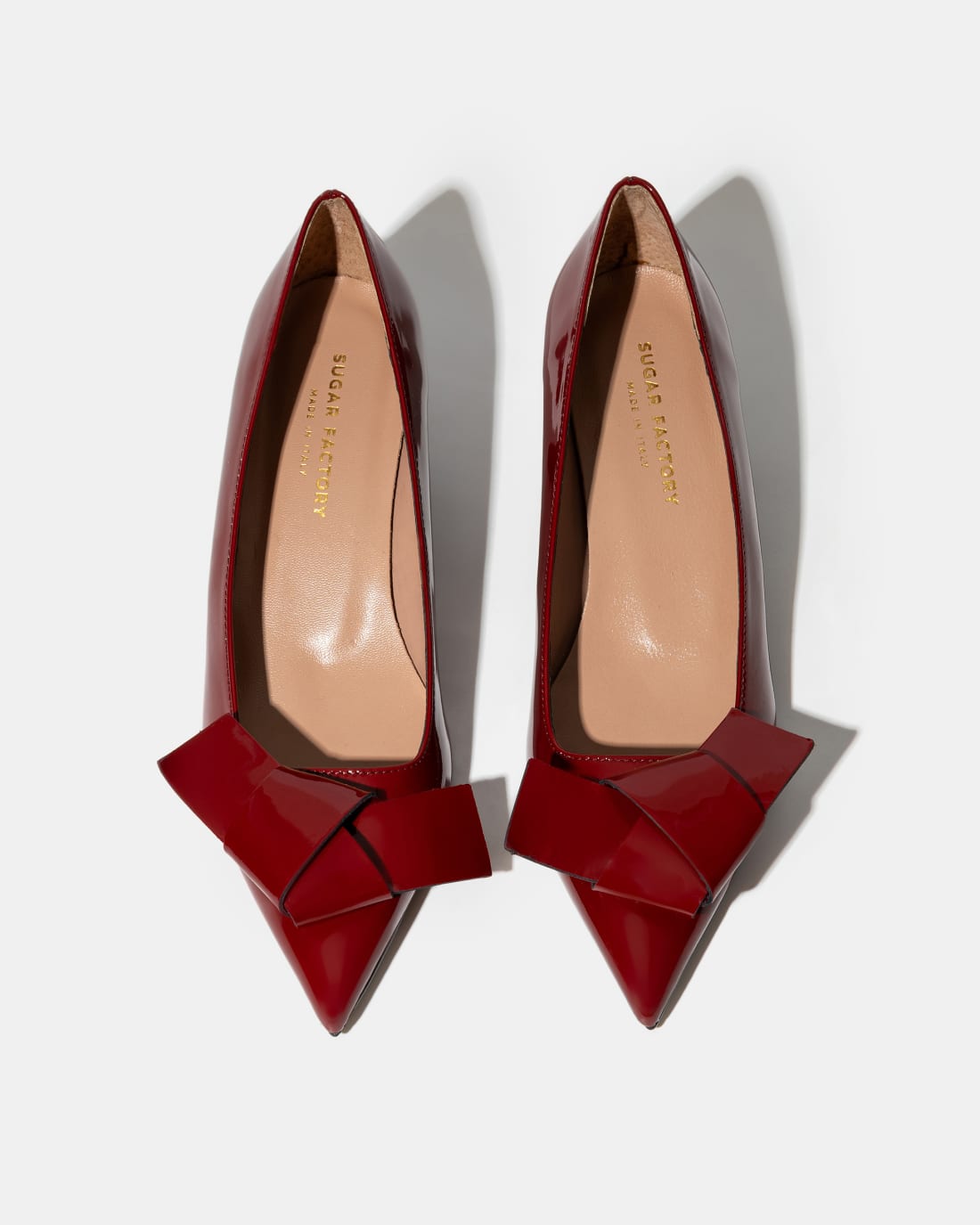Красные лакированные туфли с бантом - Image 3 of 6