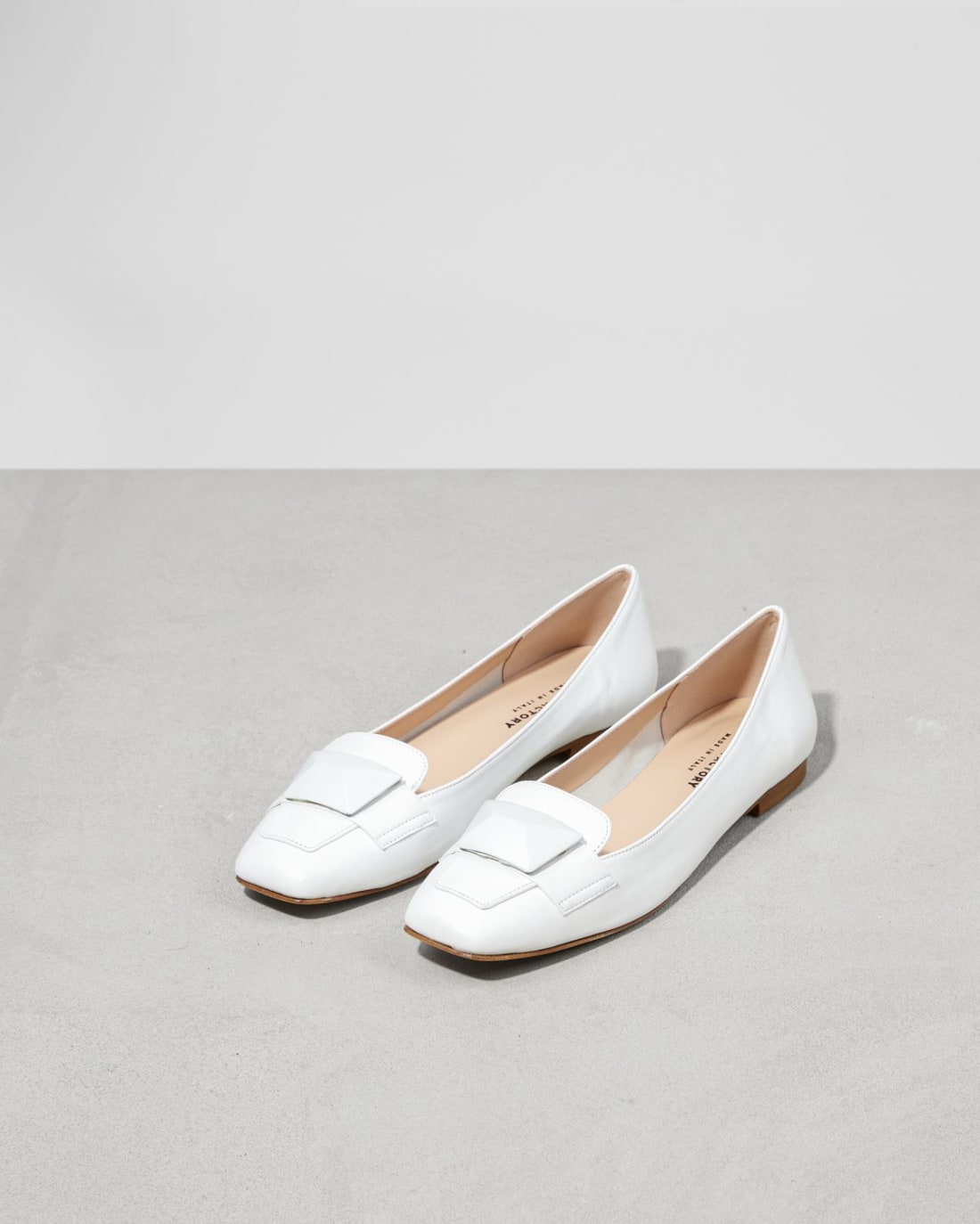 Белые кожаные балетки - Image 3 of 4