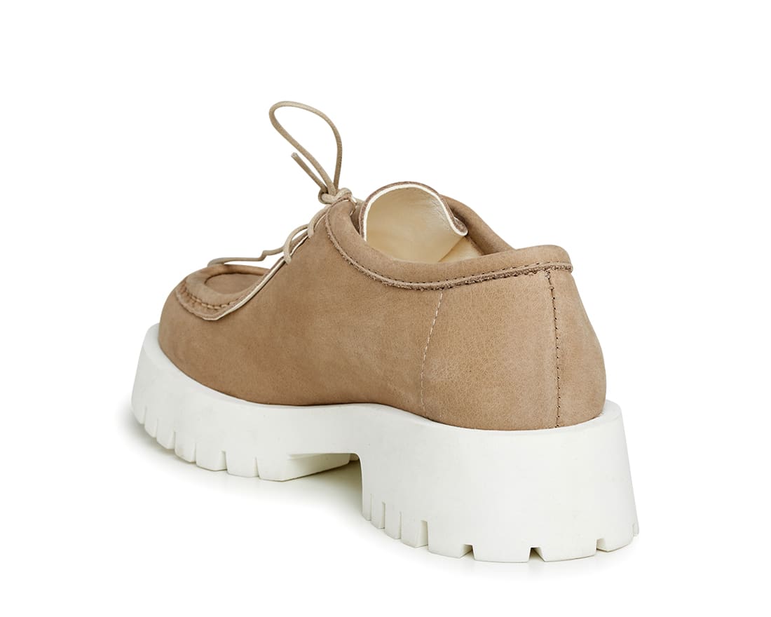 Бежевые лоферы из нубука - Image 3 of 5