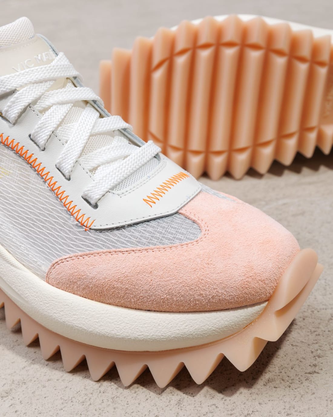 Светло-розовые текстильные кеды - Image 4 of 4