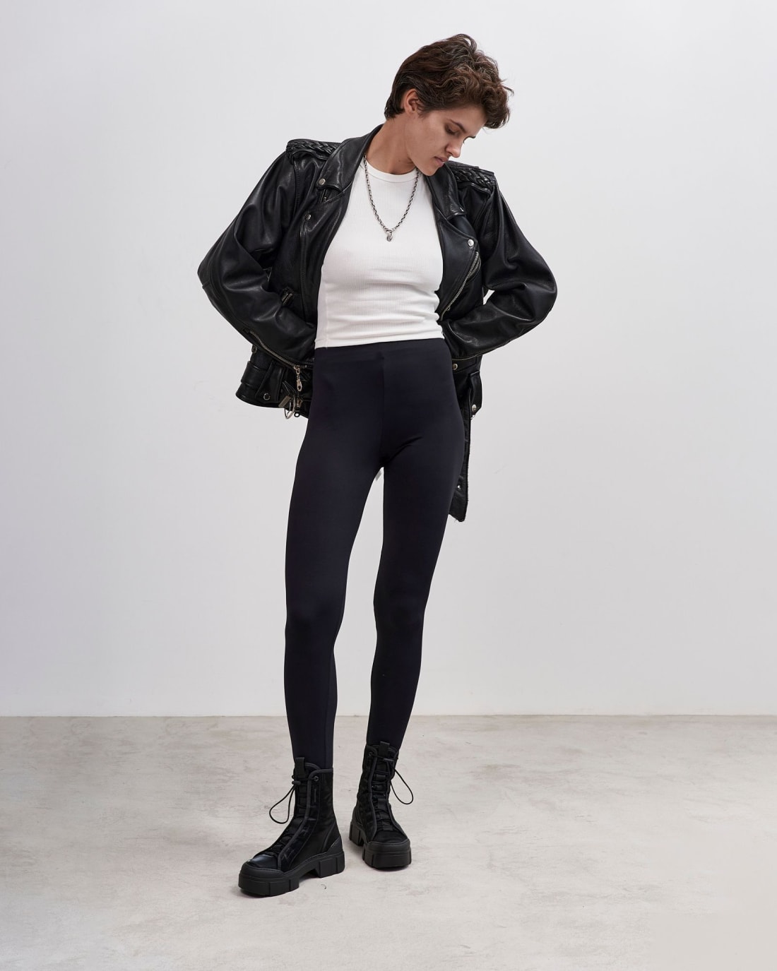 Черные текстильные ботинки - Main image