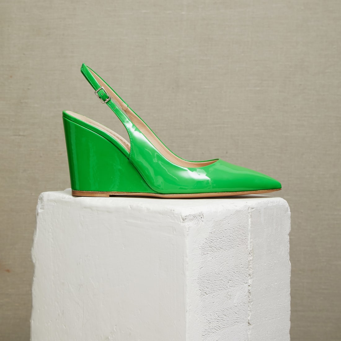 Зеленые кожаные туфли - Image 1 of 5