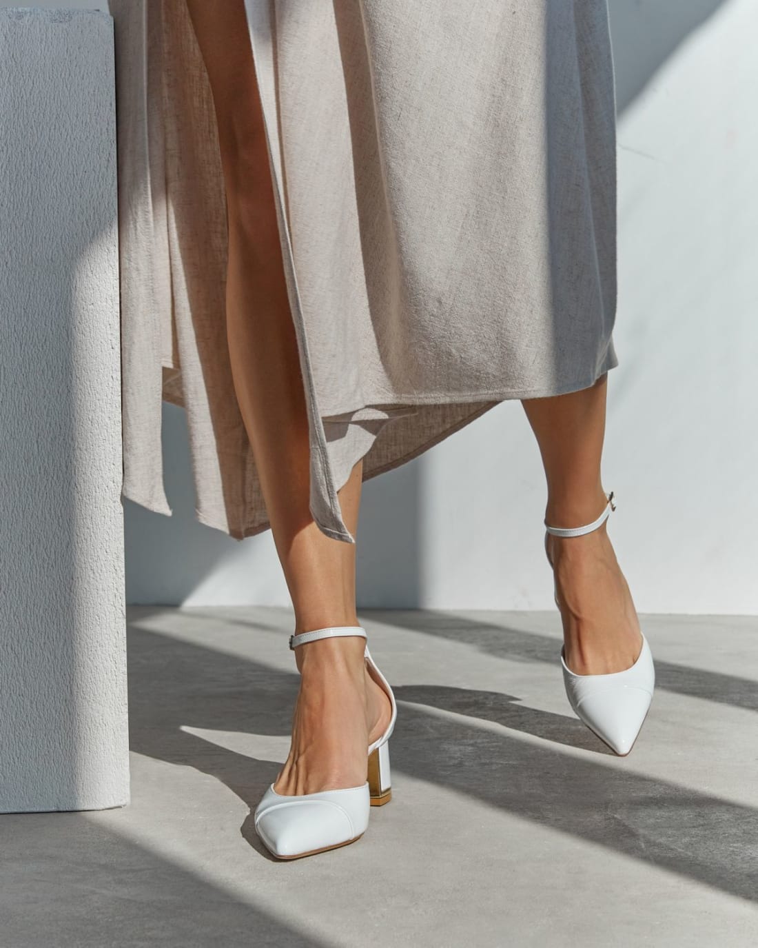 Белые кожаные туфли - Image 7 of 7