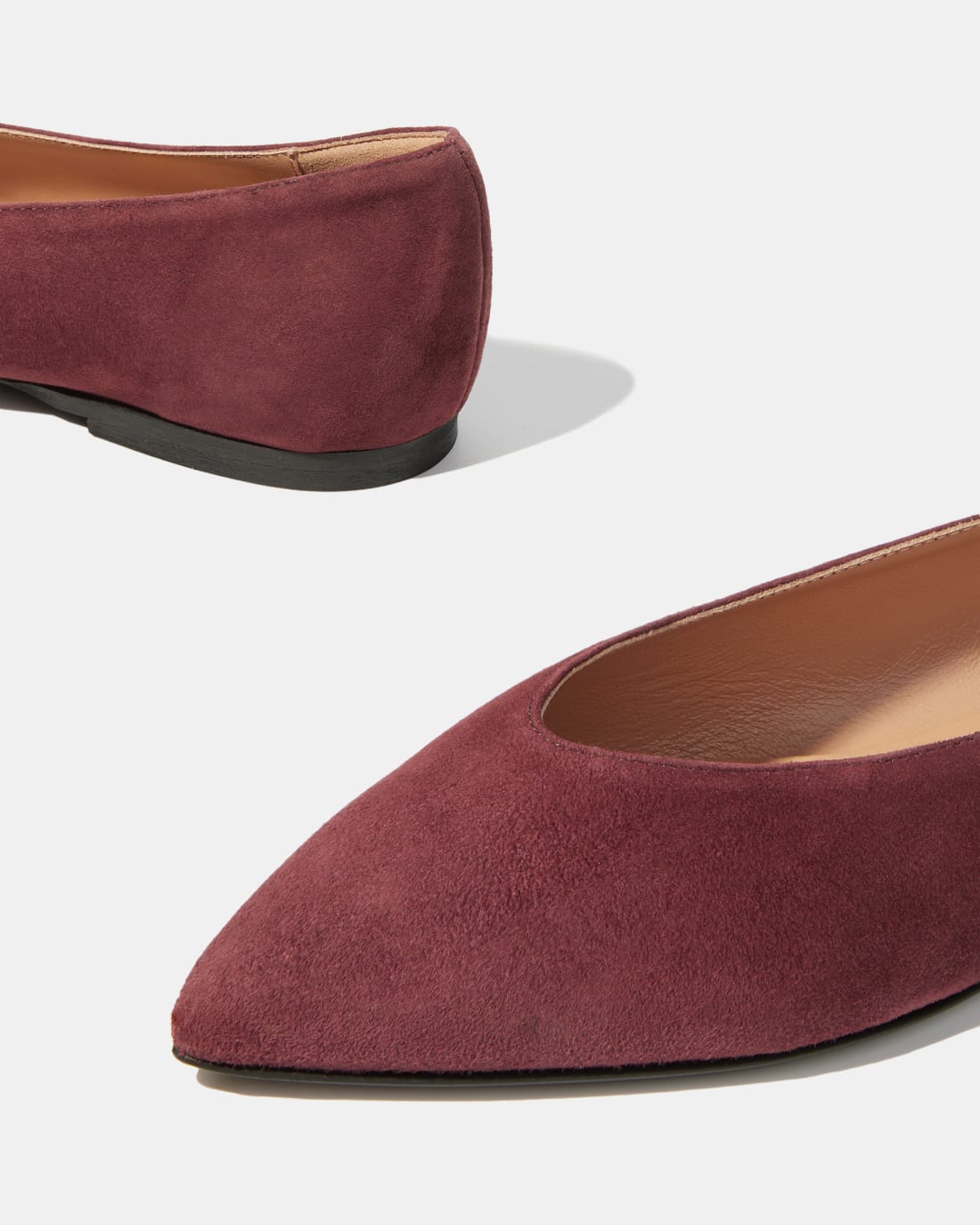 Туфли из замши винного оттенка - Image 4 of 5