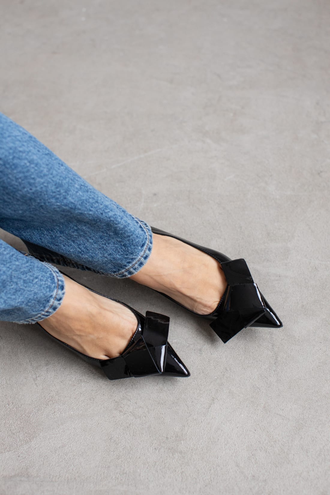 Черные лакированные туфли с бантом - Image 5 of 5