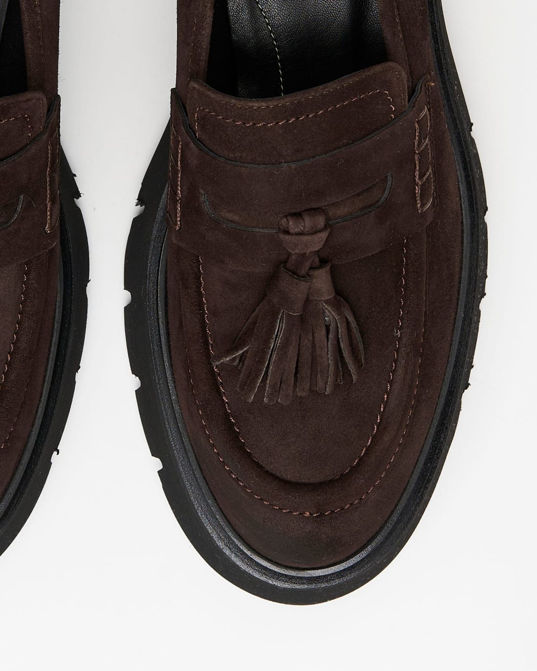 Коричневые замшевые лоферы - Image 4 of 5