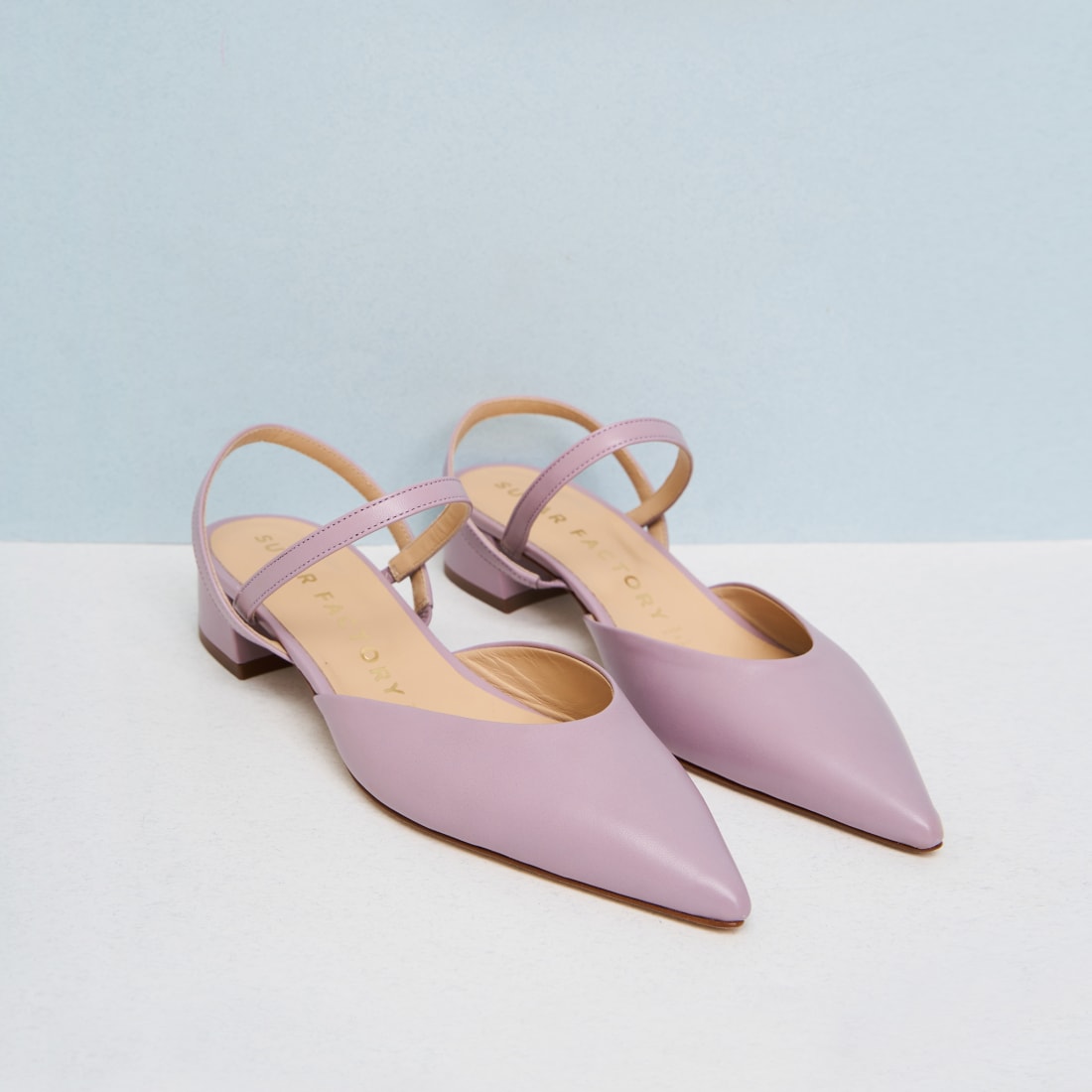 Фиолетовые кожаные туфли - Image 2 of 6