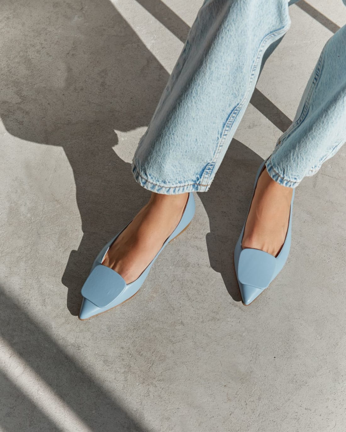 Голубые кожаные туфли - Image 7 of 7