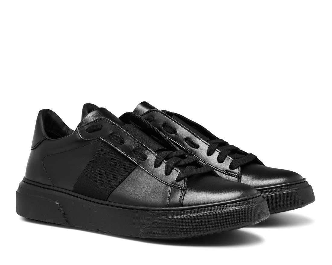 Черные кожаные кеды - Image 2 of 4