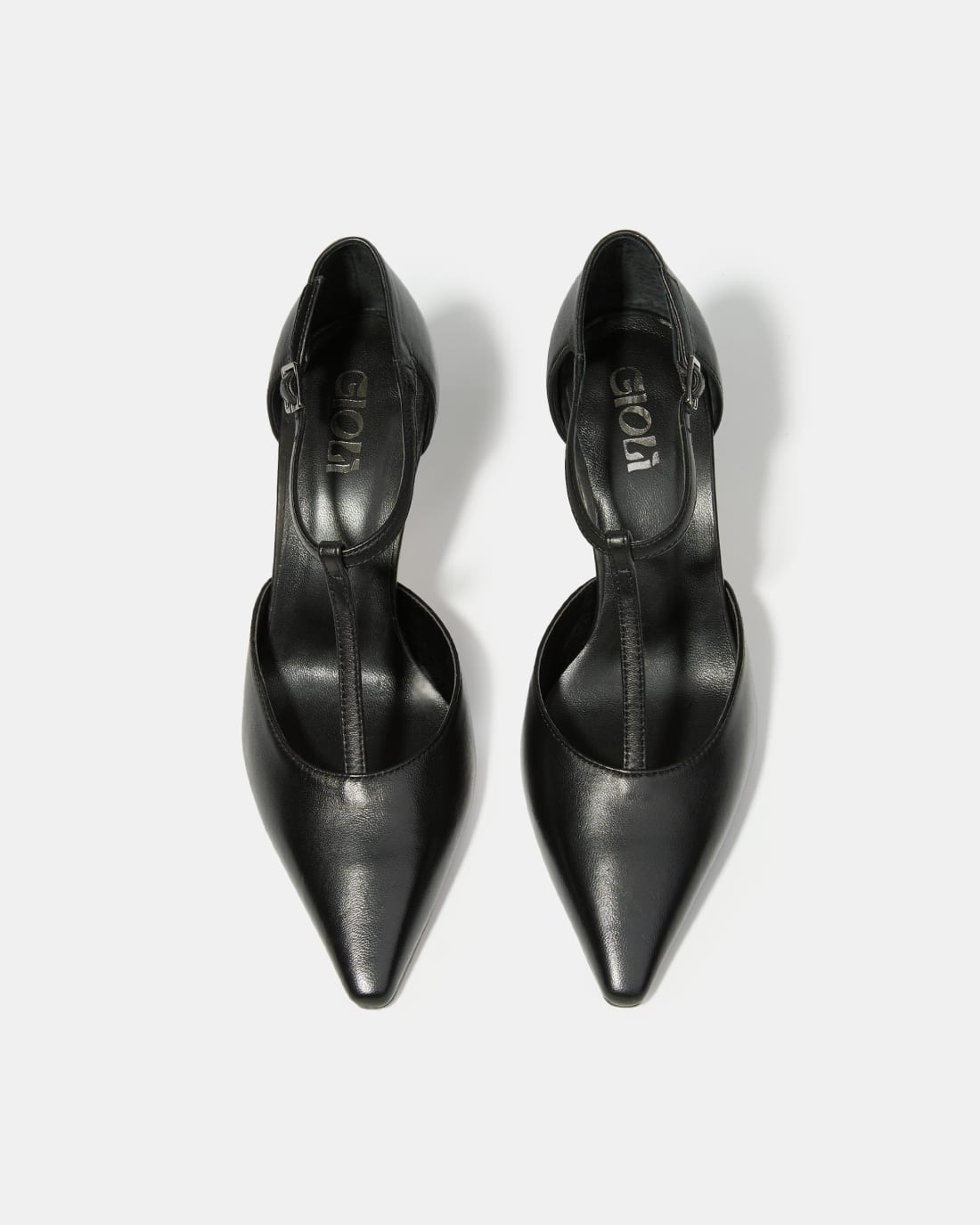 Черные кожаные туфли на высоком каблуке - Image 3 of 5