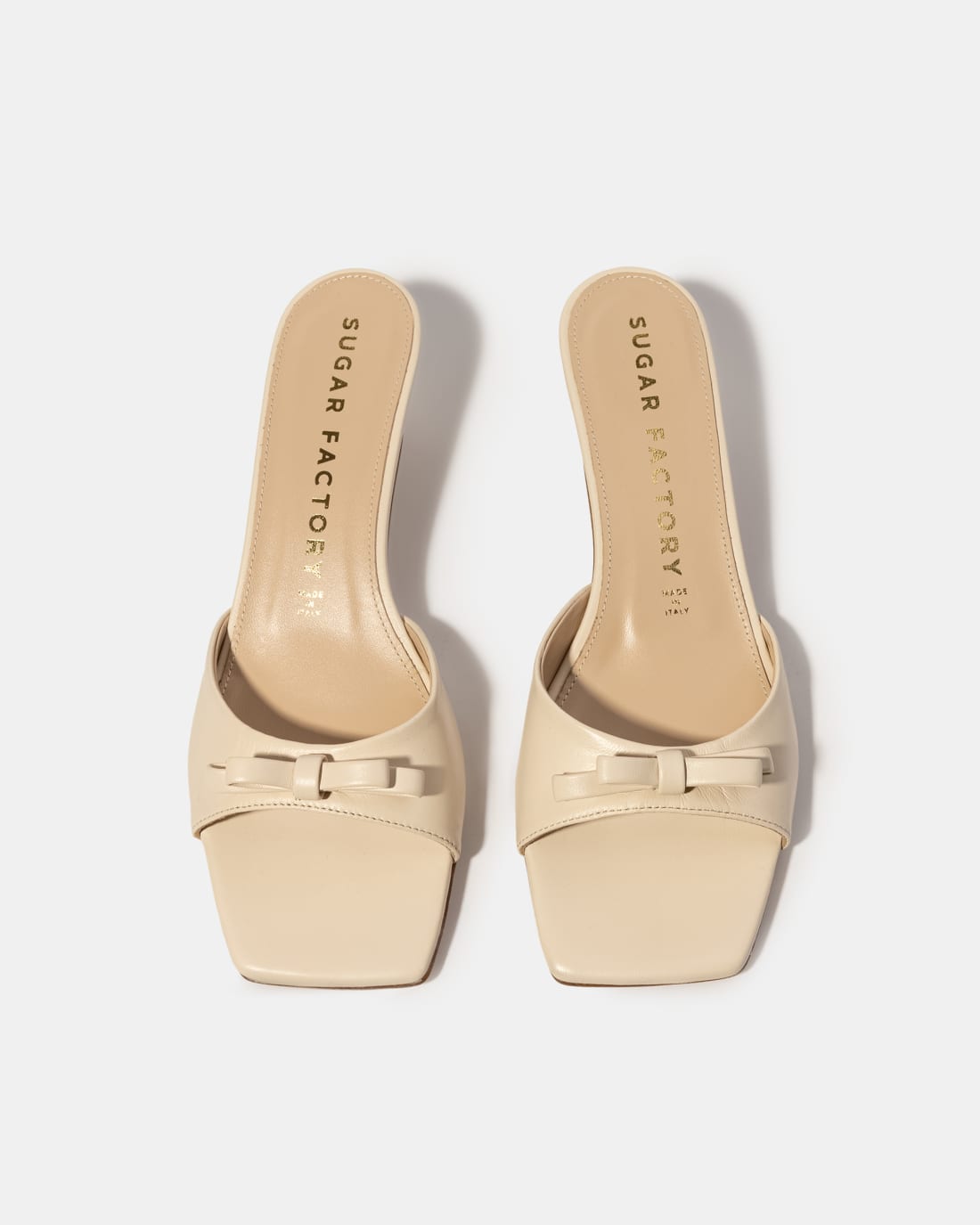 Бежевые мюли с бантиком - Image 3 of 5