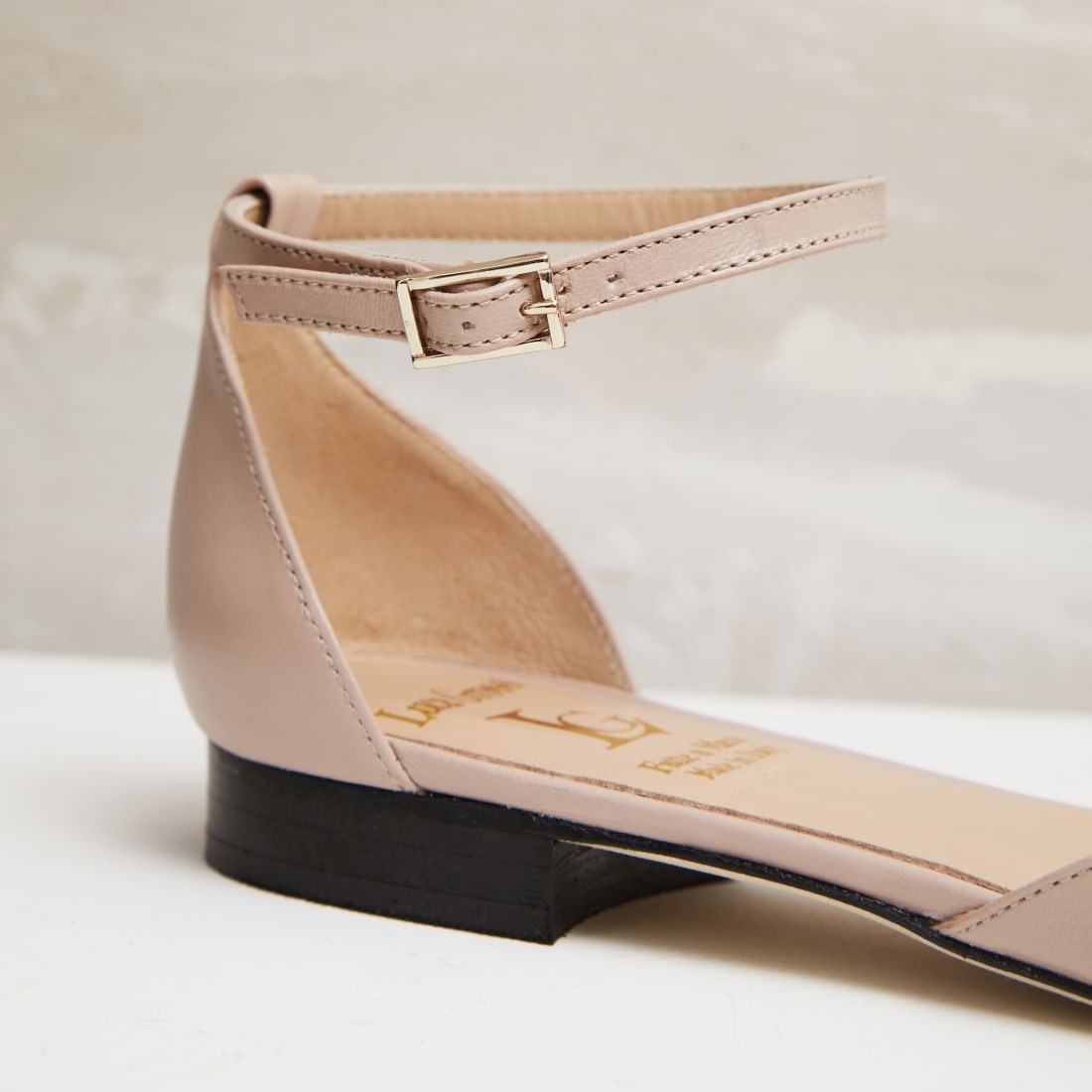 Пудровые кожаные туфли - Image 3 of 5