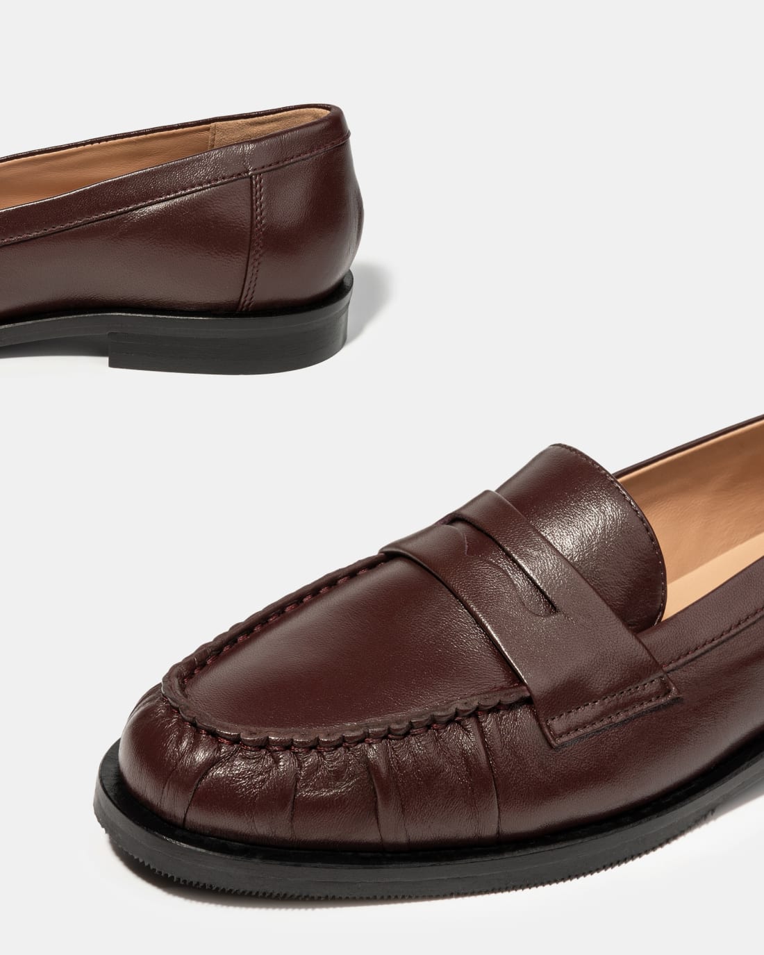 Темно-коричневые лоферы из натуральной кожи - Image 4 of 6