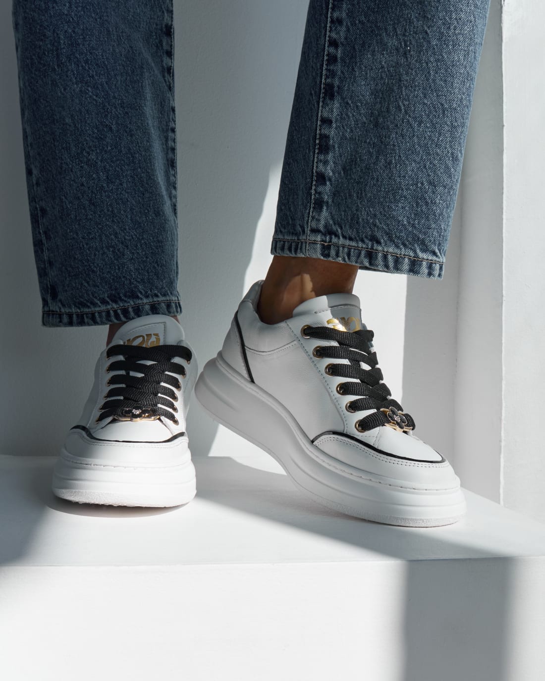 Белые кожаные кеды - Image 6 of 7